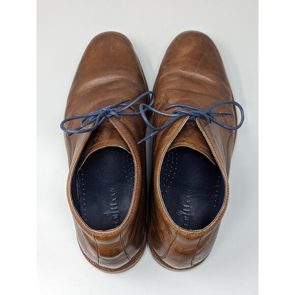 Cole Haan Men\'s Carter Lace Up Leather Brown Chukka Ankle Boots Size 12M C10895 main image 6